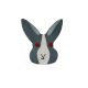 Grey and White Wooden Rabbit for Kids Dresser Knob